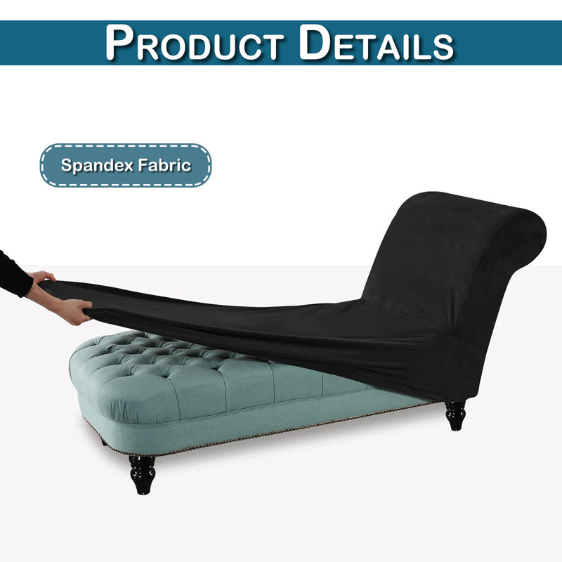 House of Hampton® Box Cushion Chaise Lounge Slipcover Wayfair